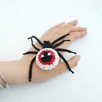 Kit de crochet Amigurumi personnalisé pour débutants, pour la création d'œufs de toile d'araignée, de toiles d'araignée et de toile d'araignée d'Halloween, pour le tricot, le crochet et la couture, pour l'art et l'artisanat DIY