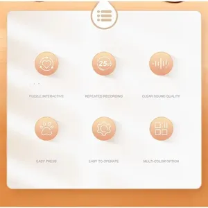 Botón de Comunicación para Mascotas de Calidad de Exportación, Personalizable con Voz, Entrenador de Comportamiento, Asociación de Palabras, Recompensa, <span class=keywords><strong>Aprendizaje</strong></span>, Ejercicio <span class=keywords><strong>Cognitivo</strong></span> - Product Image 2
