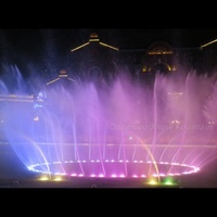 Fontaine musicale dansante grand format avec garantie commerciale, spectacle aquatique pour parc extérieur, avec éclairage LED DMX512