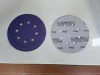Disques abrasifs Pexmientas en gros, papier abrasif P240, disque de ponçage en céramique violet, 150 mm, 6 pouces, papier abrasif à crochet et boucle