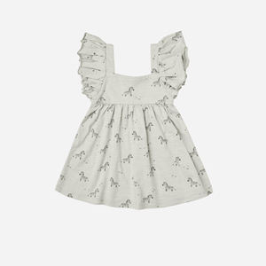 Vente en gros de jupes décontractées pour bébés robes de princesse pour petites filles vêtements d'été sans manches pour enfants robe à fleurs abstraites - Product Image 4