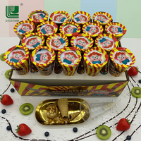 Approvisionnement direct usine, vente en gros, personnalisable, grand cône de crème glacée au chocolat, gaufrette croustillante, marron, sucrée, solide, marque [Nom de la marque], 12 mois, HALAL