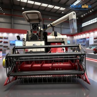 Moissonneuse-batteuse automotrice WORLD 4LZ-8.0EZ (Q) à alimentation complète avec moteur pour rizières en terrasses - Haute productivité