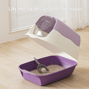 Nueva Caja de Arena para Gatos 2025 de Alta Calidad, Grande y Totalmente Cerrada, con Carcasa de Material PP, Tapa Abatible con Puerta Frontal para Gatos - Product Image 2