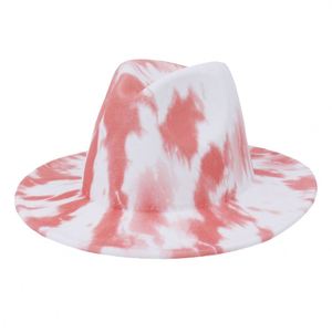 Chapeau cloche ajustable en organza tie-dye coloré X1670 avec large bord et ruban et cordon pour les voyages en extérieur et un style décontracté - Product Image 5