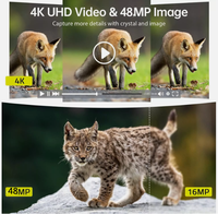Caméra de chasse infrarouge 4K 48MP avec détection de mouvement, contrôle WiFi via application, pour activités de plein air et pièges de chasse