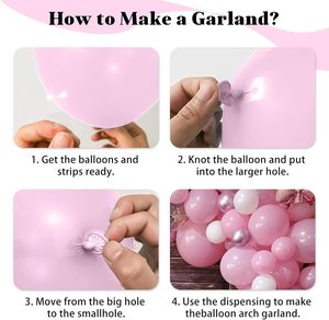 Kit d'arc de ballon rose violet décorations de fête d'anniversaire fée ballon guirlande ballons pour filles fournitures de fête de thé de conte de fées