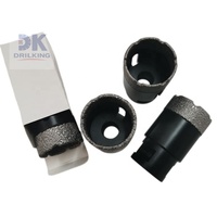 Mèche diamantée brasée sous vide M14 pour perçage à sec et humide, scie cloche pour carrelage en porcelaine, marbre, granit, maçonnerie