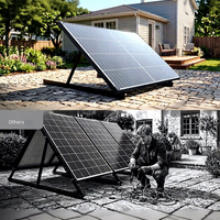 Panneau solaire monocristallin Topcon N Type 250W 260W 210mm, module PV rigide en verre, kit d'alimentation hors réseau