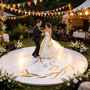 Autocollant de sol pour mariage, vinyle personnalisé pour piste de danse, décoration de réception, autocollant amovible pour piste de danse - Product Image 2