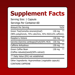 Cápsulas Burn Boost de Marca Privada ODM con Extracto de Té Verde, Suplemento Dietético que Promueve la Pérdida de Peso y Acelera el Metabolismo - Product Image 2