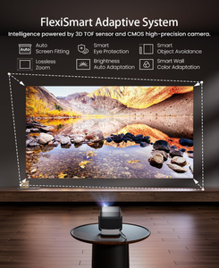 JmGO N1S เครื่องฉายแสงเลเซอร์ N1S JmGO 4K DLP แบบพกพาอัจฉริยะการจัดตำแหน่งหน้าจออัตโนมัติ2800แบตเตอรี่ขนาดเล็ก ISO Lumens - Product Image 6