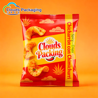 Voedselveilige stand-up pouches met heatseal, PET/AL/PE materiaal voor verpakkingen van chips, koekjes, snacks.
