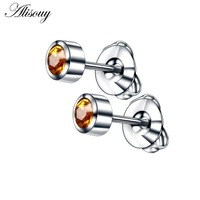 Boucles d'oreilles clous simples et tendance en acier inoxydable, 12 couleurs, finition métallique brillante, vente en gros