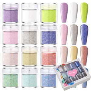 <span class=keywords><strong>Sucre</strong></span> brillant ongles paillettes poudre colorée bonbons manteau <span class=keywords><strong>effet</strong></span> blanc <span class=keywords><strong>noir</strong></span> Pigment poussière ongles Art décorations ongles poudre Pigment - Product Image 1