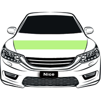 Housse de capot de voiture personnalisée Aceflux Gay Rainbow en polyester, protection de capot élastique pour la décoration des véhicules lors des défilés Pride