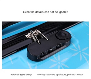 Maleta Infantil con Ruedas Universales de <span class=keywords><strong>18</strong></span> Pulgadas, Candado con Contraseña, Diseño de Dibujos Animados, Material ABS y PC, Regalo para Niños, Mono Azul y Rosa - Product Image 6