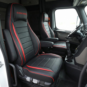 Funda de Asiento de Camión de Cuero PU de Alta Calidad y Diseño de Lujo GANE, Apta para Fundas de Asiento Cascadia Freightliner <span class=keywords><strong>Volvo</strong></span> VNL760/860/730 - Product Image 1