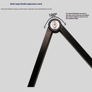 Support pliable en métal à bras articulé réglable en alliage d'aluminium, pour regarder des films, des séries et des émissions en direct sur le bureau - Product Image 3