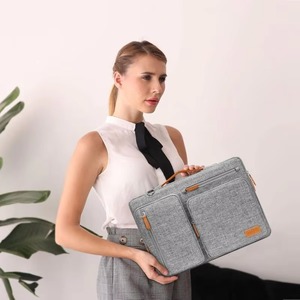 Usine BSCI 2023 : Sacoche personnalisée tendance, de haute qualité, portable, pour ordinateur portable, pochette matelassée, pour voyages en plein air, unisexe, pour femmes - Product Image 3