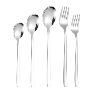 Nhà máy bán buôn trực tiếp thìa dĩa dao thép không gỉ 304 Hàn Quốc giá rẻ, thìa ăn cơm nhỏ, thìa kim loại nhỏ, thìa trộn súp đá - Product Image 5