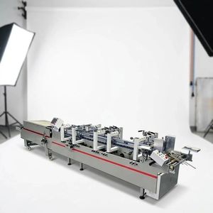 Mini-650G Automatic Cold Glue <b>Lock</b> Bottom Folder Glue Machine for Toy & Food Packaging with Wood Packaging - Product Image 1