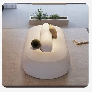 Sofá de Hotel de Doble Cara Color Crema 180x120 220x120 260x120 de Franela Duradera para Sala de Estar y Recepción - Product Image 2