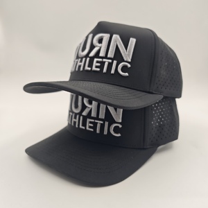 High Quality 5 Panel Solid Color Waterproof Golf <b>Cap</b> Custom Embroidery Logo Low MOQ OEM Laser Perforated <b>Quick</b> <b>Dry</b> Top - Product Image 2