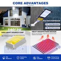 Lampadaire LED gris de rue, 90 lm/w, 20000 lm, contrôlable, 20W, 30W, 50W, 100W, 150W, 200W