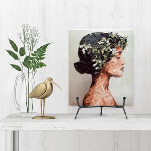 Nghệ thuật cung cấp & trang trí nội thất cửa hàng đen sắt kệ trưng bày đồng hồ giá vẽ hiển thị chống trượt tấm đứng - Product Image 5