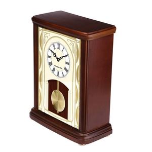 Horloge européenne en bois massif <span class=keywords><strong>Pendule</strong></span> Swing Clock Salon Antique Horloge de bureau en bois avec carillon horaire de Westminster - Product Image 3