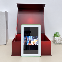 Caja de Regalo de Papel Hecha a Mano OEM/ODM con Pantalla LCD TFT de 4/4.5/5/7/10.1 Pulgadas, Diseño Personalizable con Flores de Rosa