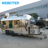 WEBETTER EEC Mobile Bar Kitchen Vehicle New Zealand Standard Coffee Concession Food Truck Ice Cream Food Trailer Entièrement Équipé