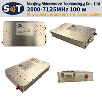 Amplificateur de puissance ultra large bande 100W 2000-7125MHz SW-PA-20007125-50C, gain 50 dB, mesure de la planéité 2,5 dB, test RF