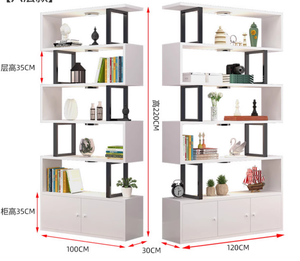 Hot bán vẻ đẹp tóc Salon cửa hàng hiển thị giá gỗ lưu trữ tủ kệ sách - Product Image 5