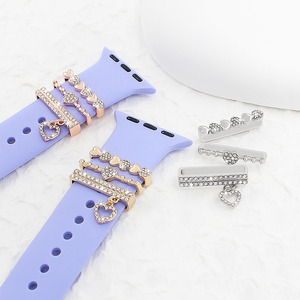 Anillo de metal con diamantes en forma de estrella para reloj inteligente Upro, adorno para correa de reloj Apple, dijes decorativos para correa de reloj de mujer, accesorios. - Product Image 3