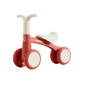 아기 균형 자전거 1 세 소년 소녀 12-24 개월 유아 균형 자전거 4 바퀴 유아 첫 자전거 첫 생일 선물