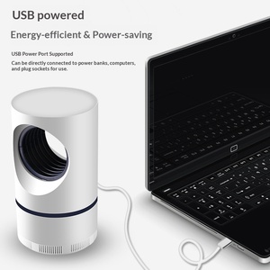 Lampe anti-moustiques silencieuse rechargeable à lumière bleue-violette, forte puissance photocatalytique, style simple, série Sky Eye, modèle Wind - Product Image 3