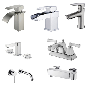 2 Griff 3 Loch Waschtisch mischer Wasserhahn Waschbecken Wasserhahn Massiv Messing Becken Pistole grau Wasserhahn Mixer - Product Image 6