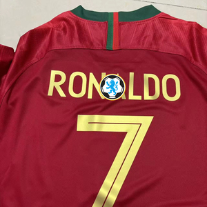 <span class=keywords><strong>Maillot</strong></span> de football <span class=keywords><strong>Ronaldo</strong></span> <span class=keywords><strong>2018</strong></span> rétro, Camisas De Futebol, nom personnalisé, qualité thaïlandaise supérieure - Product Image 2