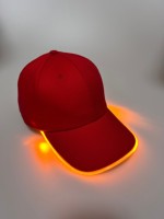 Gorra de Béisbol con Luz LED Fluorescente Personalizada, Directo de Fábrica