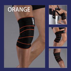 Genouillères élastiques de compression VBOSi 3324 pour le sport, soutien pour le <span class=keywords><strong>cross</strong></span>-training et les WOD, sangles de protection pour les genoux - Product Image 3