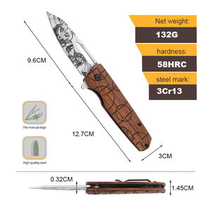 Vente en gros de modèle 3D OEM personnalisé manche de <span class=keywords><strong>lame</strong></span> en acier inoxydable couteau d'outil de coupe tactique pliant de survie en plein air chasse - Product Image 2