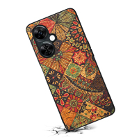 Étui de téléphone sans fil à charge rapide, antichoc, en liège, à motif floral irrégulier pour la série OnePlus 13/12/11/Ace 3/Ace 2