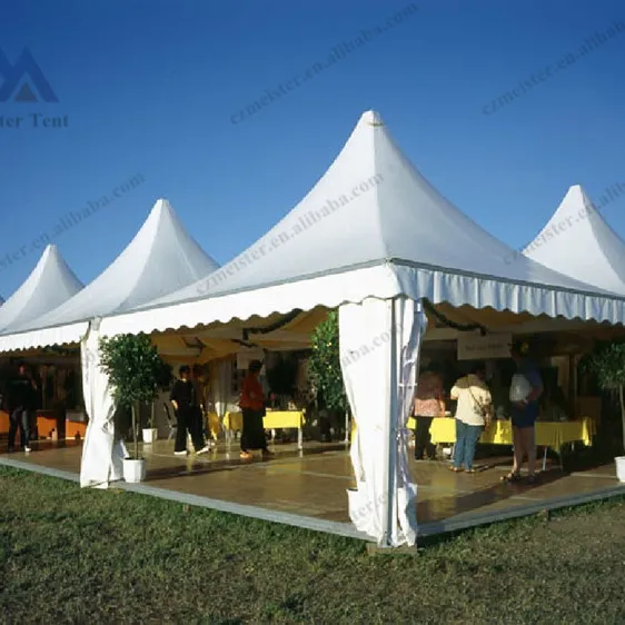10x10m grande copertura in PVC trasparente per esterni a buon mercato 80 persone baldacchino tenda Pagoda per feste di matrimonio con parete in vetro