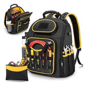 Factory Hot Selling <b>Tote</b> Storage Backpack <b>Bags</b> Oxford Cloth <b>Tool</b> Backpack Heavy-Duty Multiple Pockets Laptop Sleeve Zipper - Product Image 1