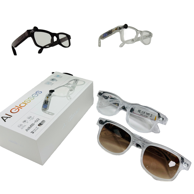 Most Popular Ai Smart Glasses Wi-Fi Transmission Camera 1080P IPX-4 Waterproof Sunglass Take Photos Video Audio Recording