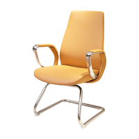 Chaise de bureau de direction en cuir ergonomique de luxe pour salle de réunion et de conférence, mobilier de bureau personnalisé