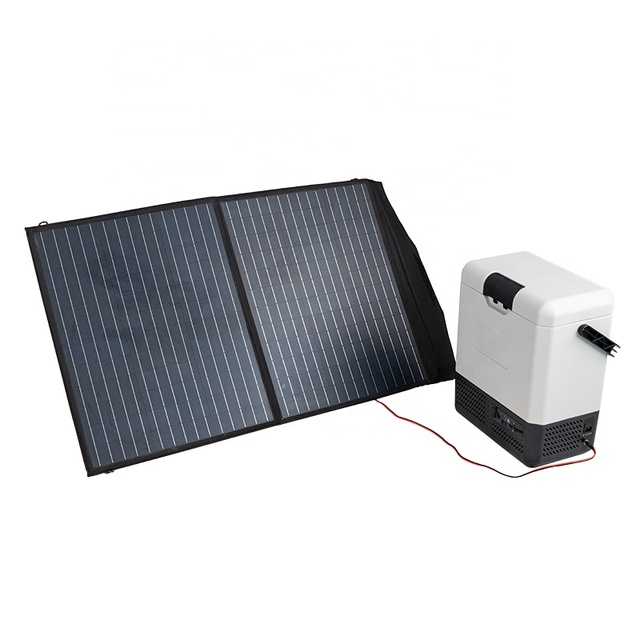 EP8 Alpicool Solar Fridge Freezer Mini Travel Battery Solar Powered Refrigerator DC 12v 24v Compact Camping Electric Cooler