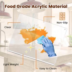 <b>Acrylic</b> Non-slip Clear Eco-Friendly Reusable Durable Kitchenware Cutting Board OEM ODM for Fruit and Vegetable Use - Product Image 4